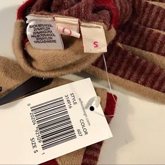 Echo cashmere blend gloves-NWT - Picture 2 of 2